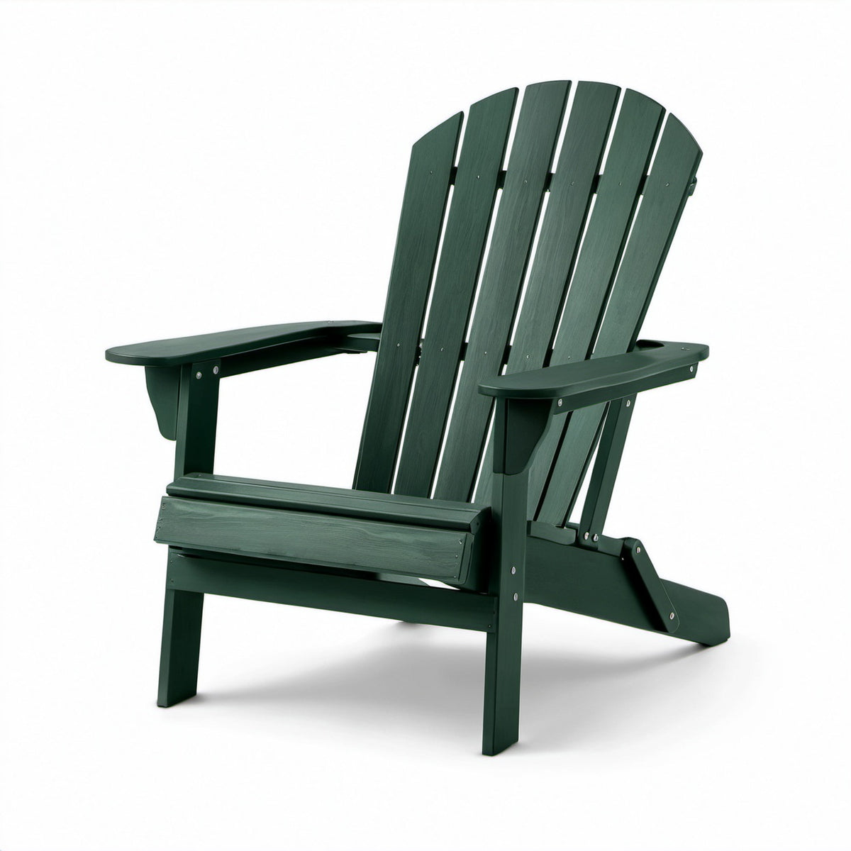 Adirondack Stuhl Polyethylenharz Dunkelgrün 88x78x96 cm