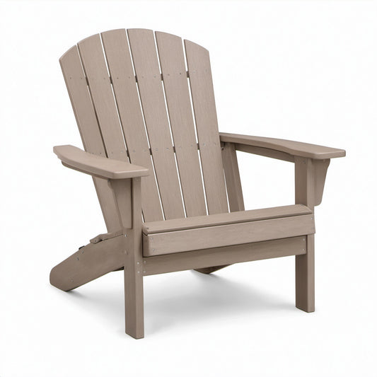 Adirondack Gartenstuhl Kunststoff Braun 90x80x100cm