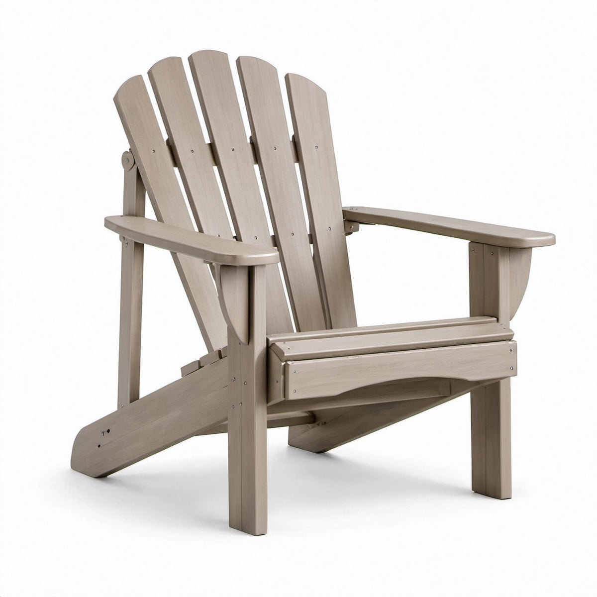 Adirondackstuhl aus Kiefernholz Grau