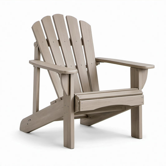 Adirondackstuhl aus Kiefernholz Grau