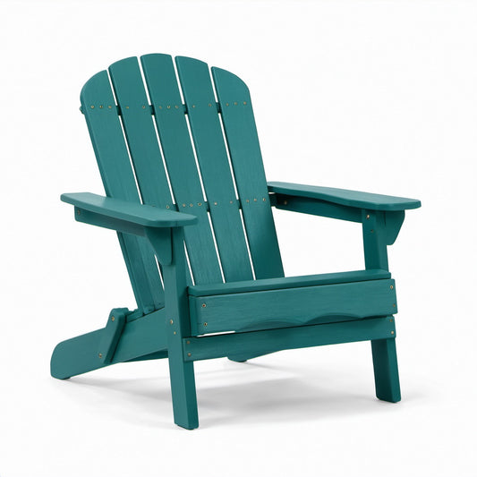 Adirondackstuhl aus HDPE-Kunststoff Türkis 90 cm x 75 cm x 95 cm